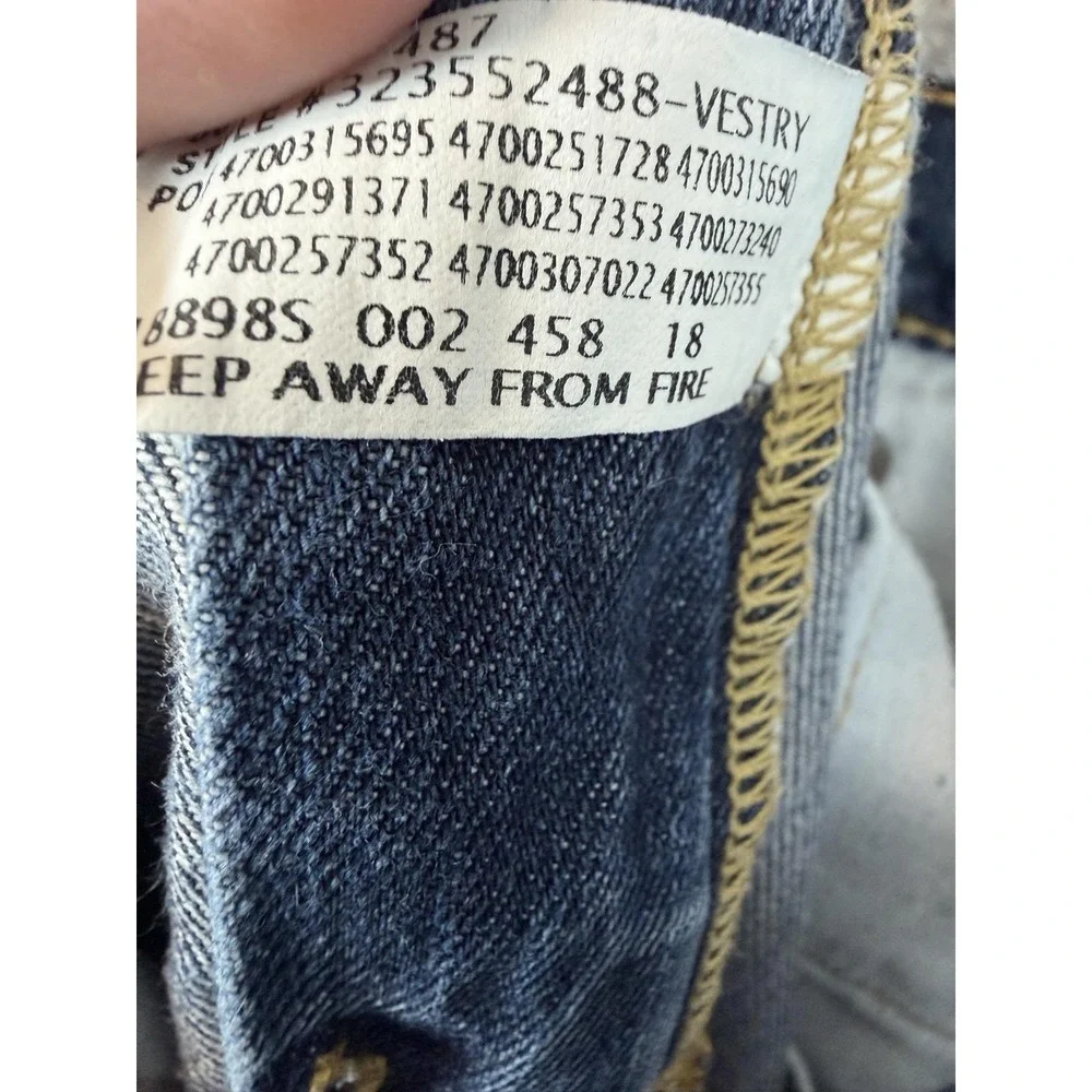 Polo Ralph Lauren Jeans Womens 18 Blue Medium Wash Straight Cotton Denim Rugby